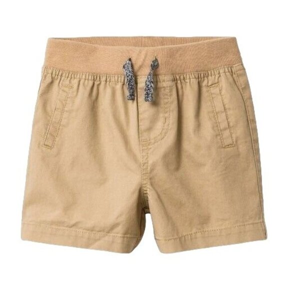 New Cat & Jack Baby Boys Tan Pull on Shorts Sizes 0-3M - Picture 1 of 2